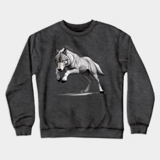 Im Rhythmus der Wildnis: Der Wolfssprung Crewneck Sweatshirt